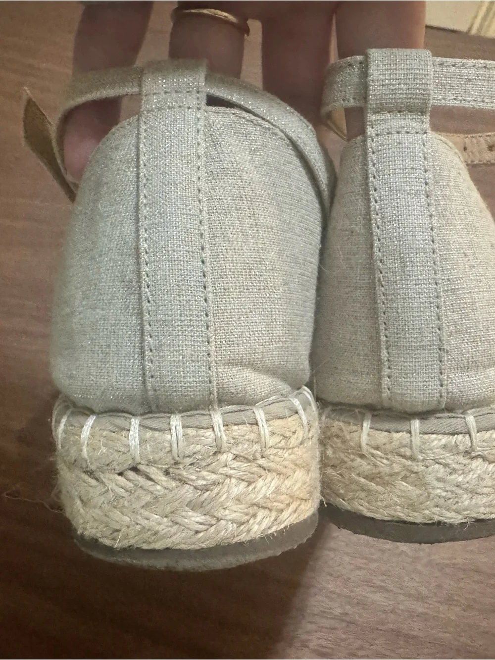 Women’s Beige/ Taupe Espadrille Ankle-Strap Sandals